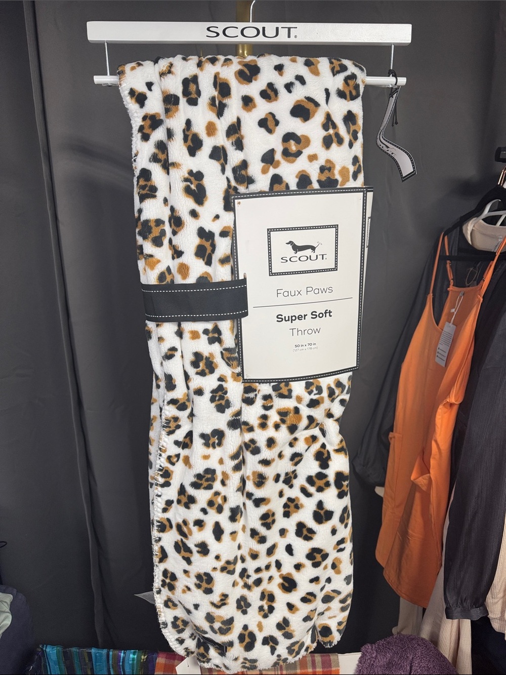 Scout Plush Animal Print Blanket Throw